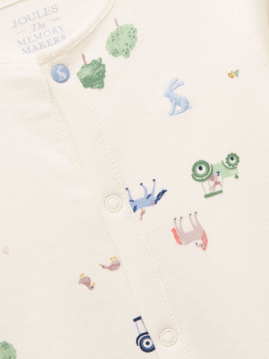 Razamataz Cream Cotton Babygrow - RUTHERFORD & Co