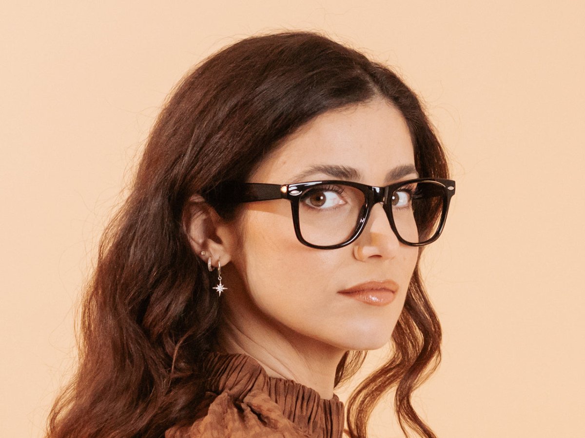 Reading Glasses 'Billi Big' Shiny Black - RUTHERFORD & Co