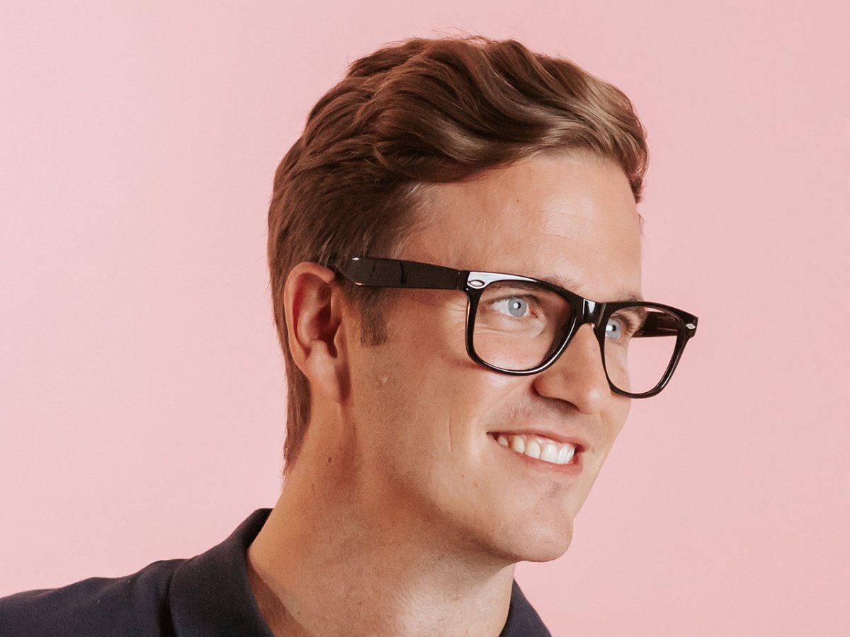 Reading Glasses 'Billi Big' Shiny Black - RUTHERFORD & Co
