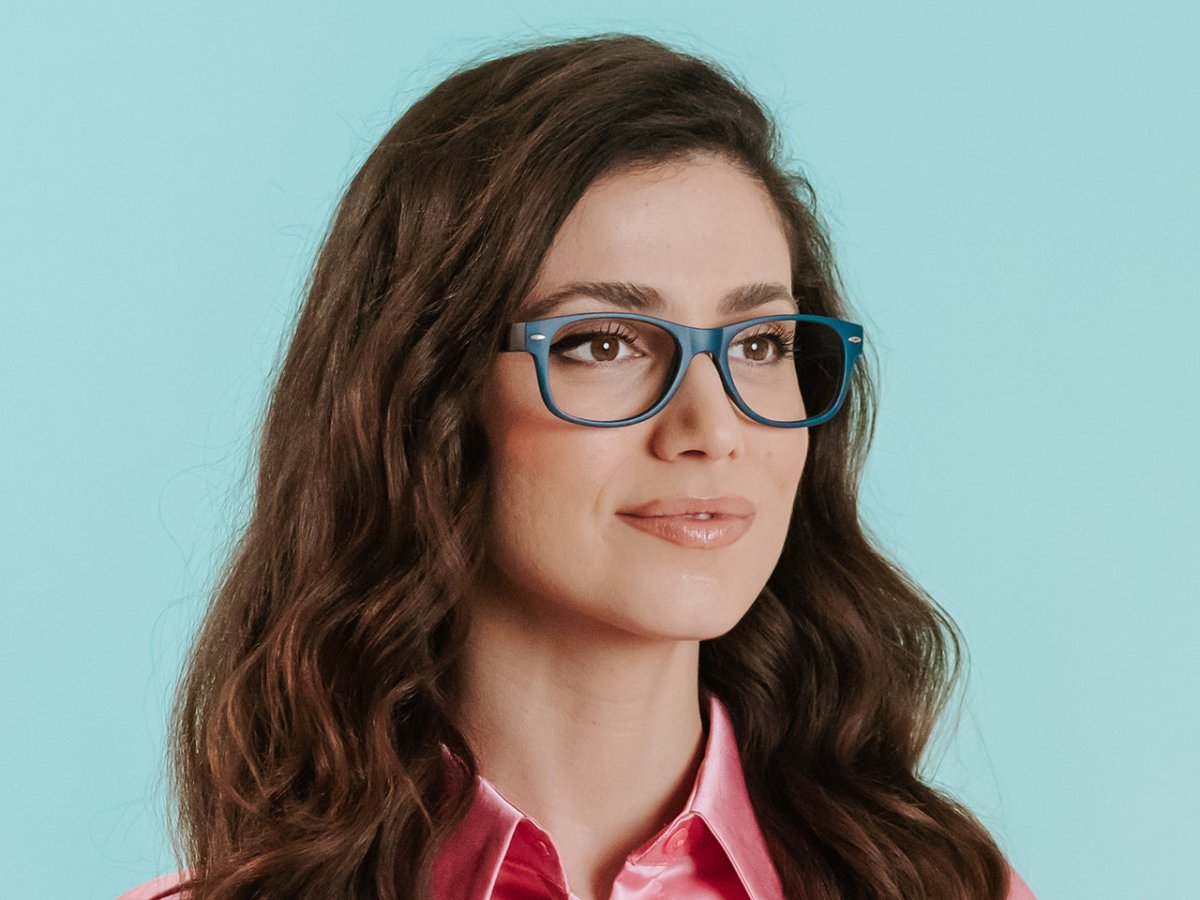 Reading Glasses 'Billi' Matt Blue - RUTHERFORD & Co