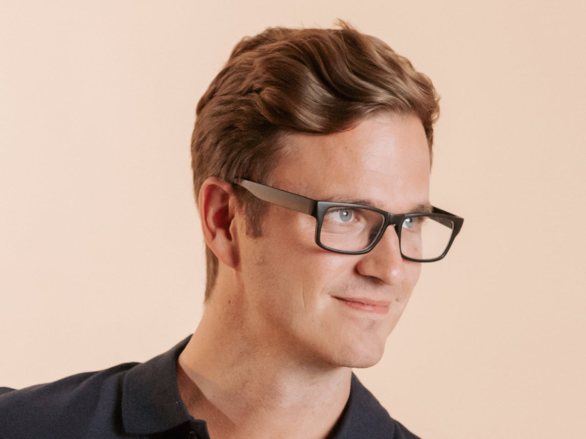 Reading Glasses 'Logan' Matt Black - RUTHERFORD & Co