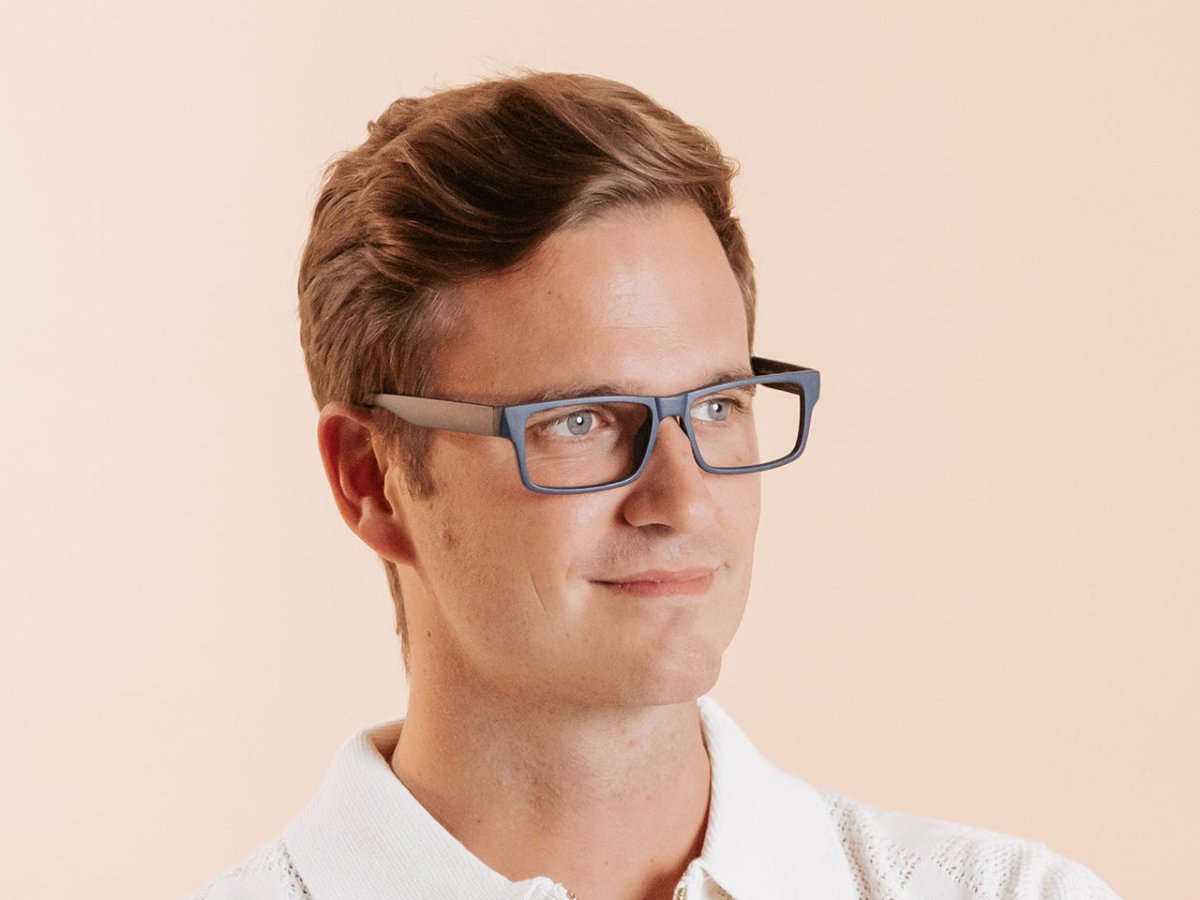 Reading Glasses 'Logan' Matt Blue - RUTHERFORD & Co