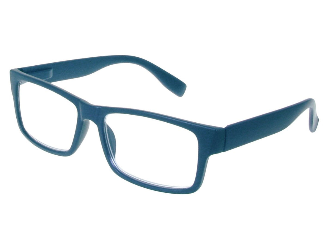 Reading Glasses 'Logan' Matt Blue - RUTHERFORD & Co