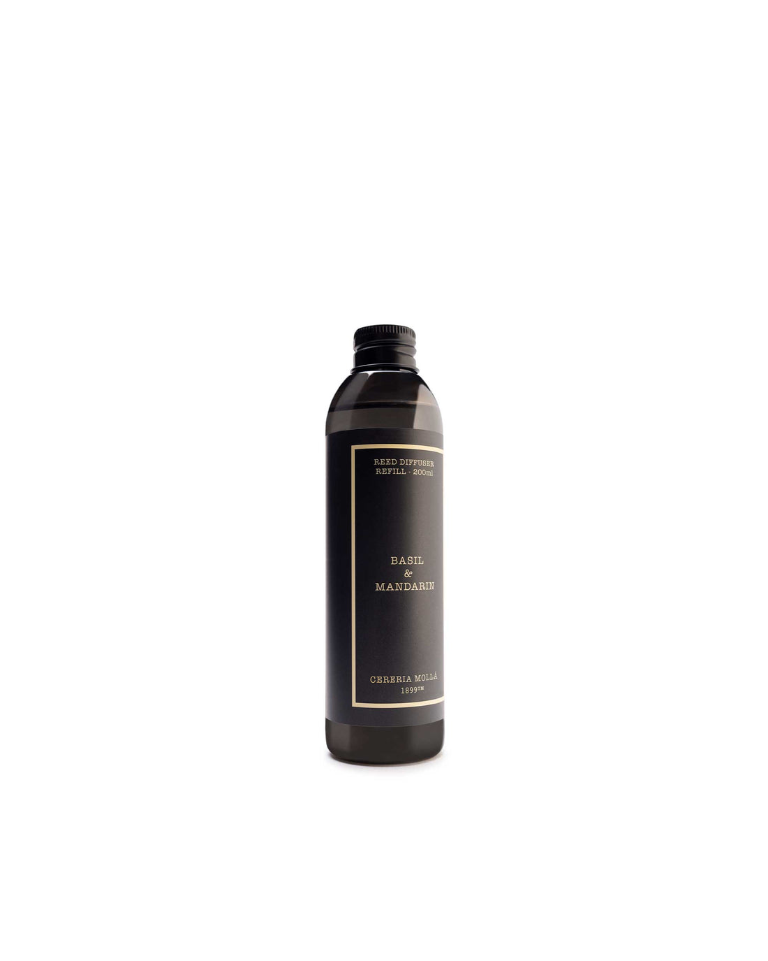 Reed Diffuser Refill 200ml - Basil & Mandarin - Black