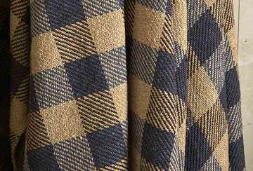Recycled Cotton Check Throw - RUTHERFORD & Co