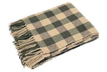 Recycled Cotton Check Throw - RUTHERFORD & Co