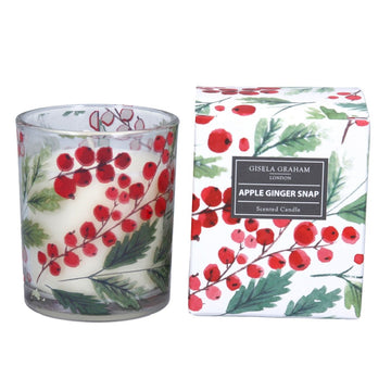 Red Berries Scented Boxed Candle (8cm) - RUTHERFORD & Co