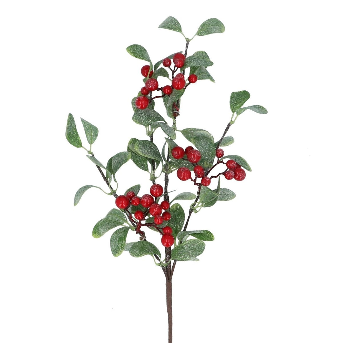 Red Berry w Frosted Mini Eucalyptus Spray - RUTHERFORD & Co