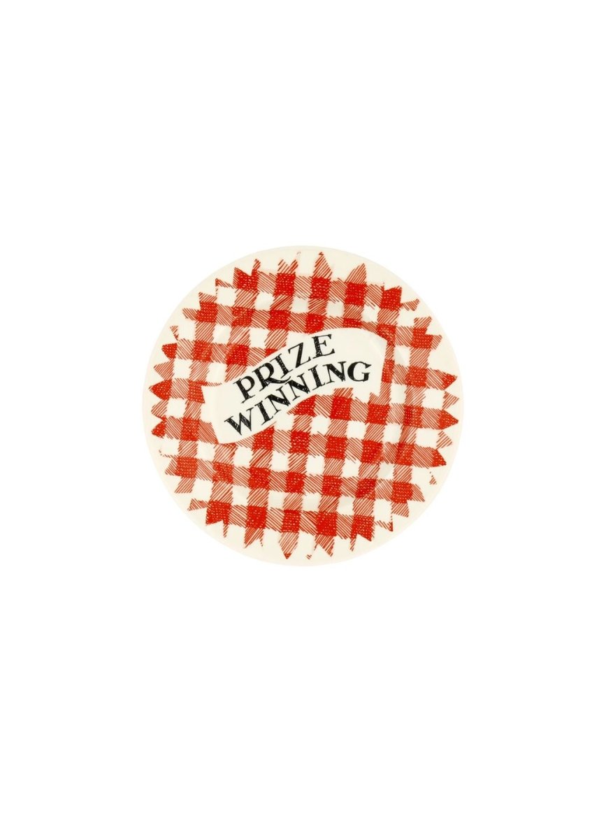 Red Gingham Prize Winning Small Side Plate, 6.5 Inch - RUTHERFORD & Co
