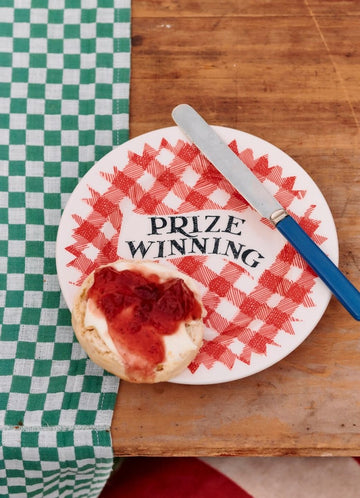 Red Gingham Prize Winning Small Side Plate, 6.5 Inch - RUTHERFORD & Co