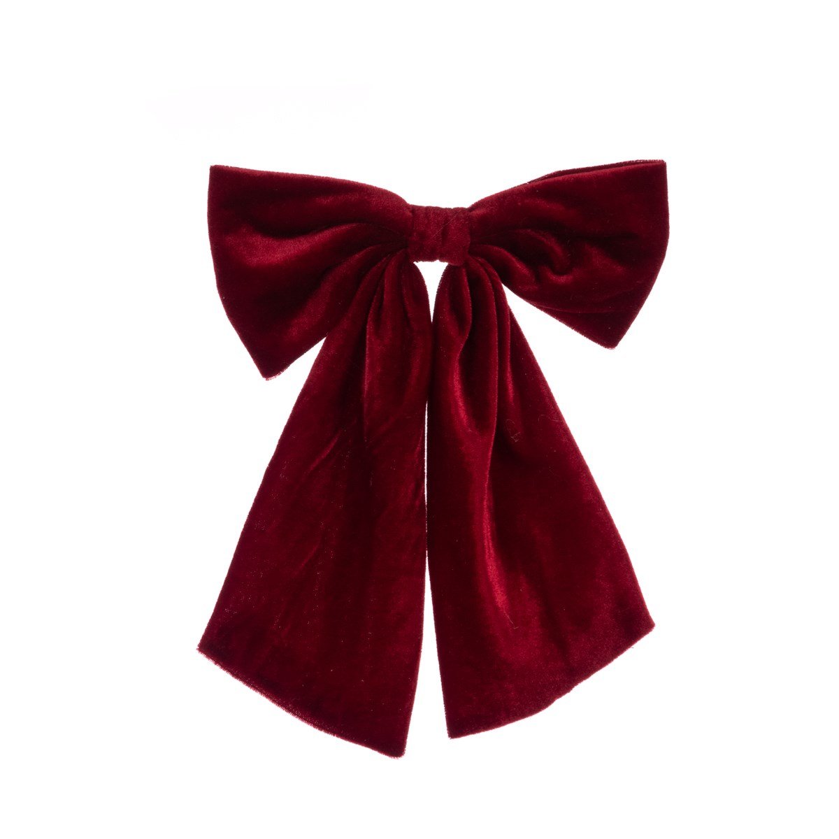 Red Velvet Bow on Clip 31cm - RUTHERFORD & Co
