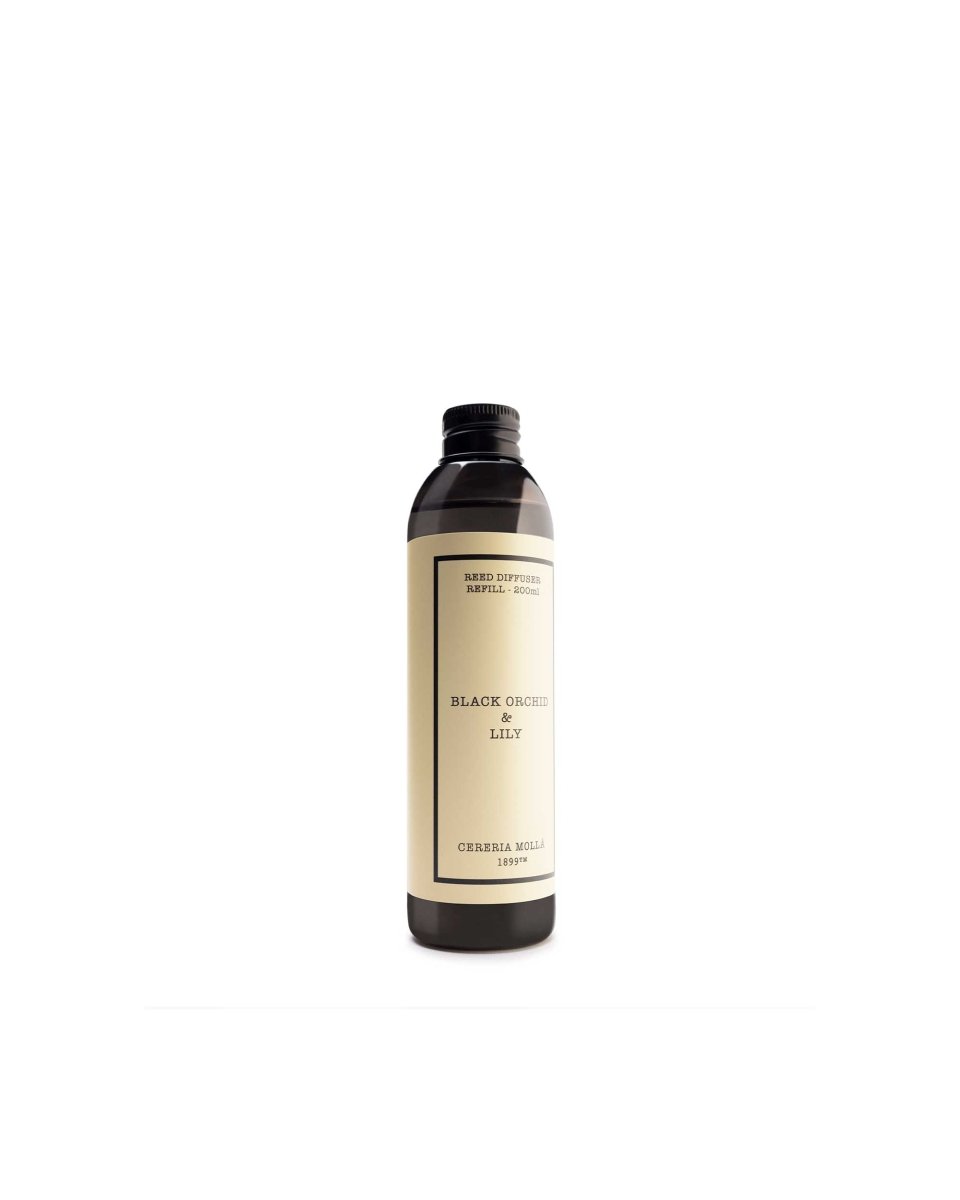 Reed Diffuser Refill 200ml Black Orchid & Lily - RUTHERFORD & Co
