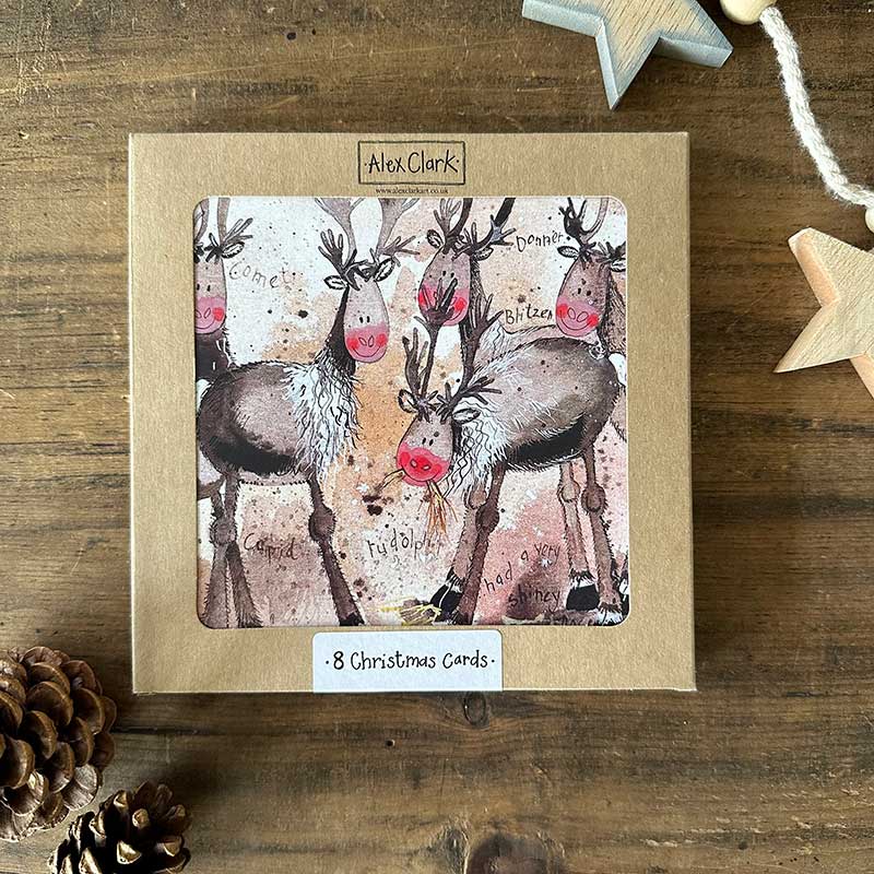 Reindeer Herd Christmas Boxed Cards - RUTHERFORD & Co