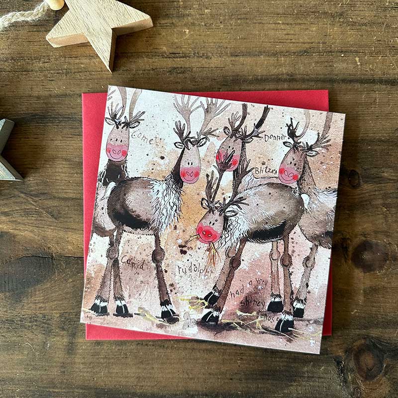Reindeer Herd Christmas Boxed Cards - RUTHERFORD & Co