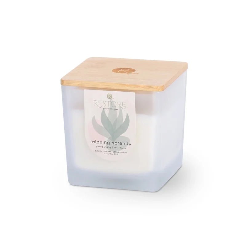 Relaxing Serenity - Restore Large Candle - RUTHERFORD & Co