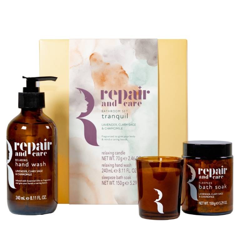 Repair and Care Tranquil Bathroom Gift Set - RUTHERFORD & Co