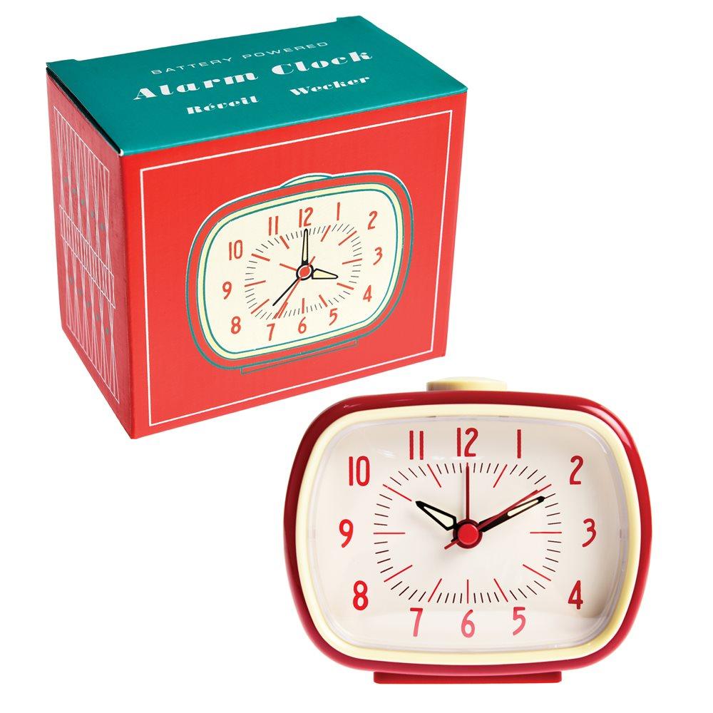 Retro alarm clock - Red - RUTHERFORD & Co