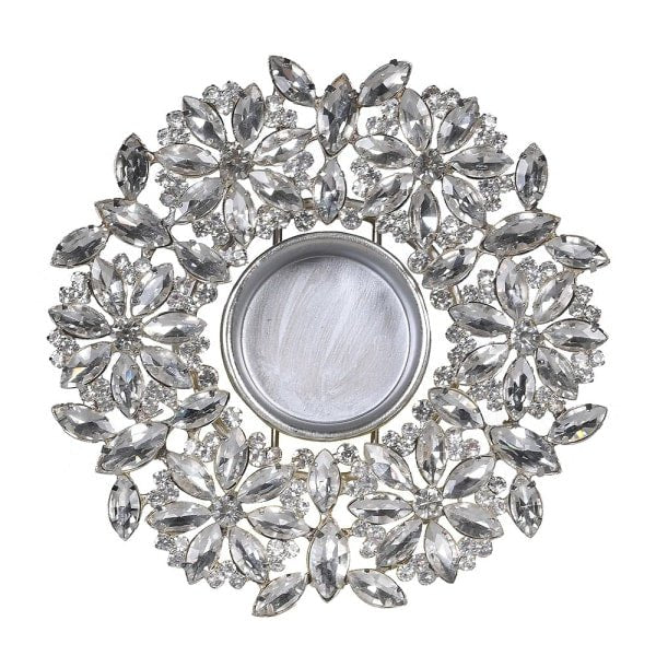 Rhinestone Flower Candle Holder - RUTHERFORD & Co