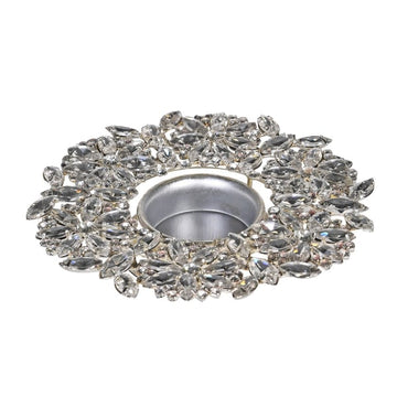 Rhinestone Flower Candle Holder - RUTHERFORD & Co