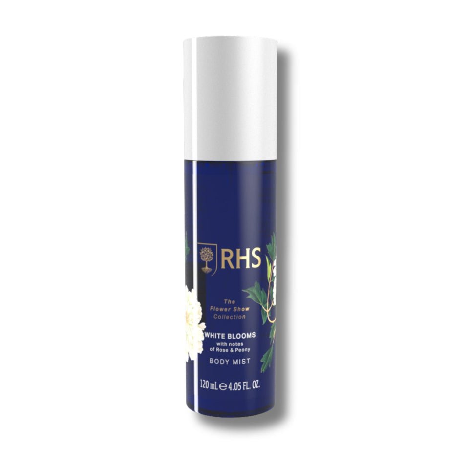 RHS Flower Show White Blooms Body Mist 120ml - RUTHERFORD & Co