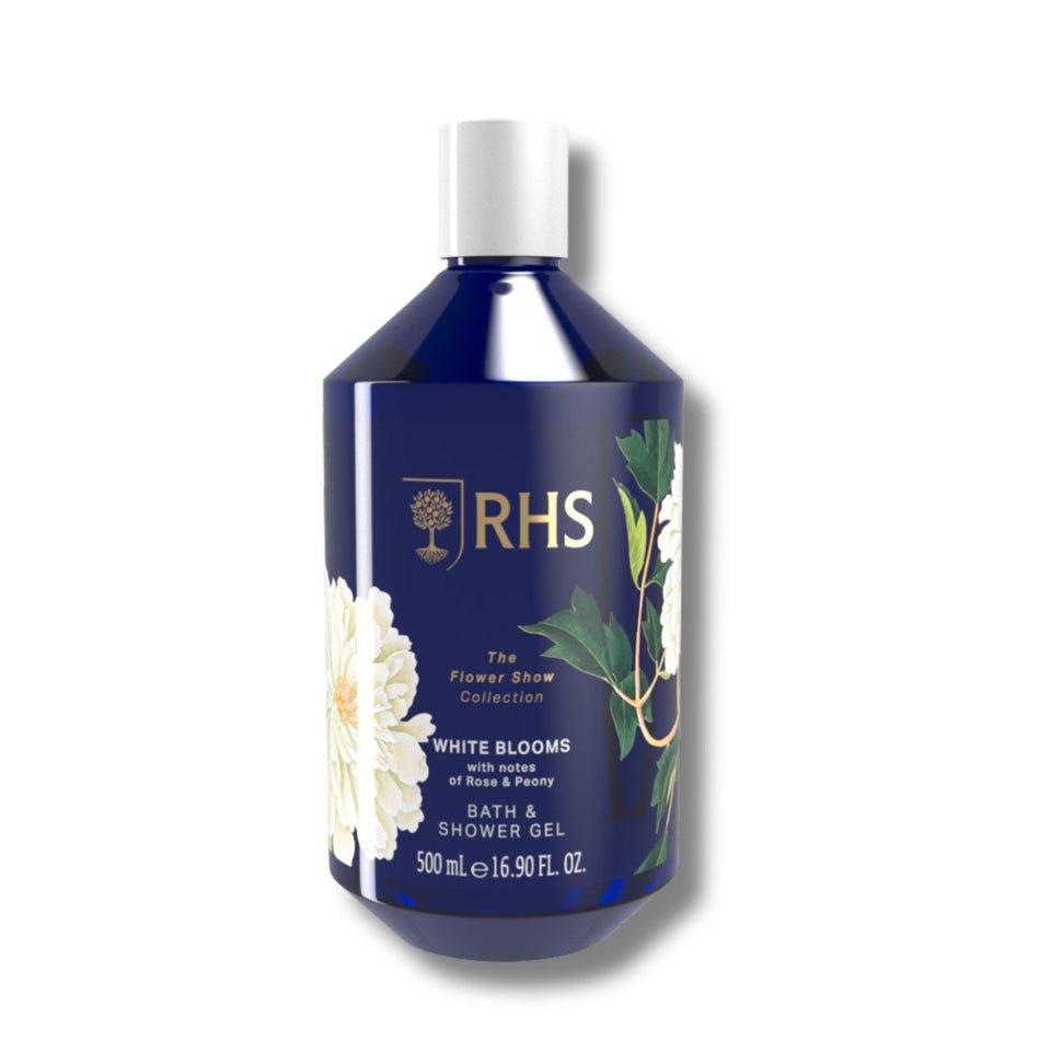 RHS Flower Show White Blooms Shower Gel 500ml - RUTHERFORD & Co