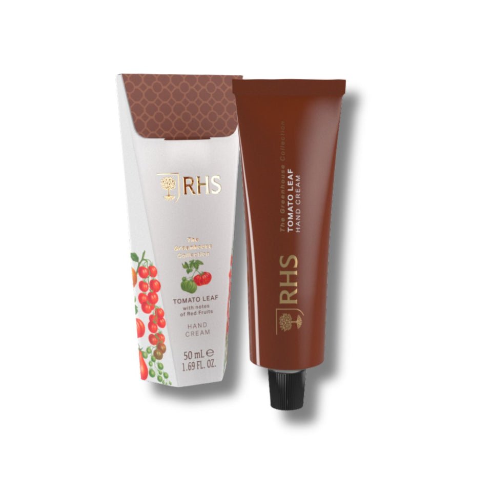 RHS Greenhouse Tomato Leaf Hand Cream 50ml - RUTHERFORD & Co