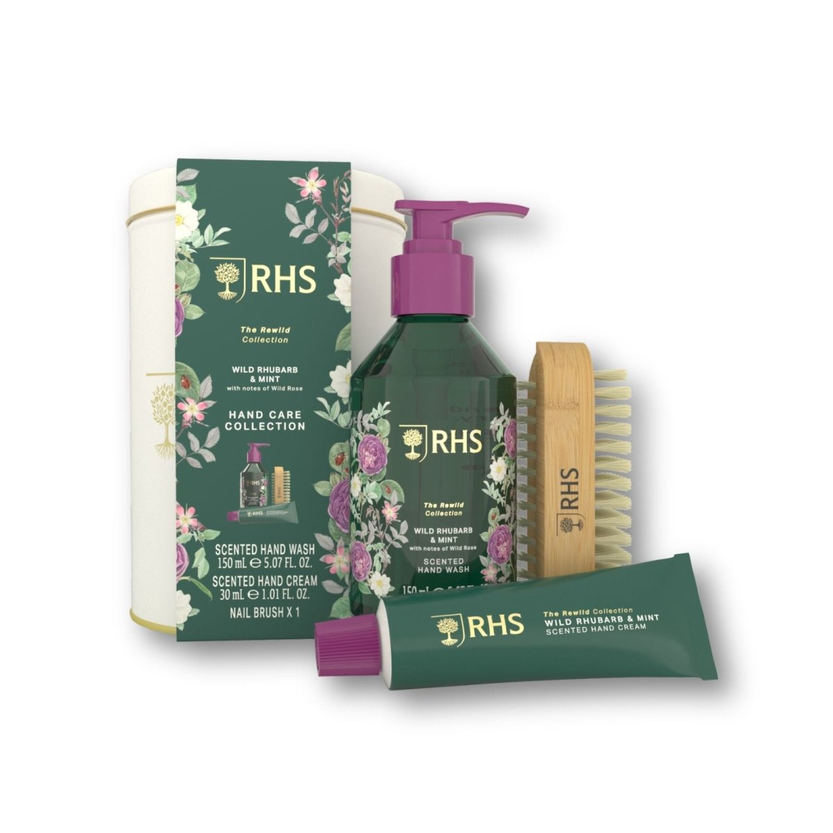 RHS Hand Care Collection Rewild Rhubarb and Mint - RUTHERFORD & Co