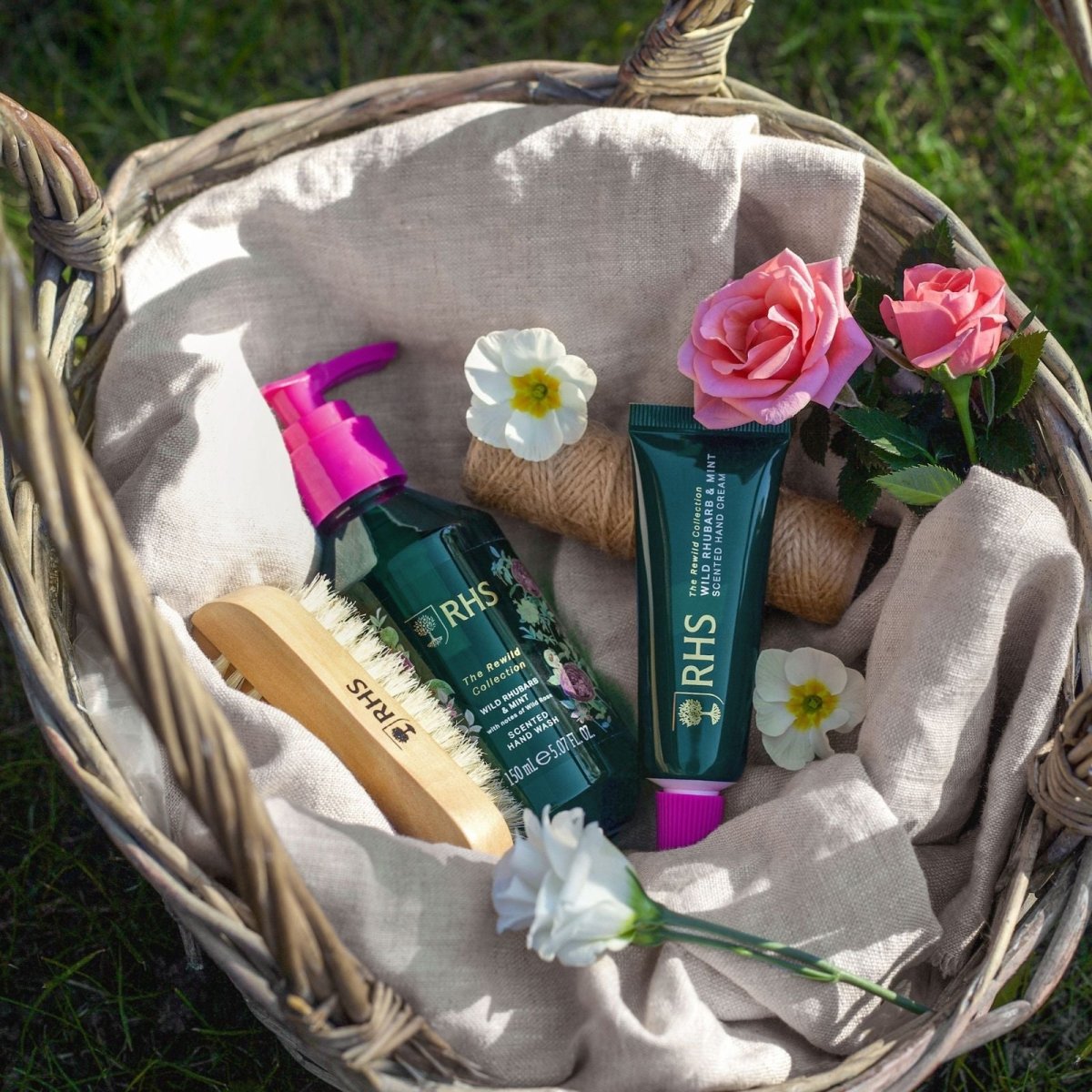 RHS Hand Care Collection Rewild Rhubarb and Mint - RUTHERFORD & Co