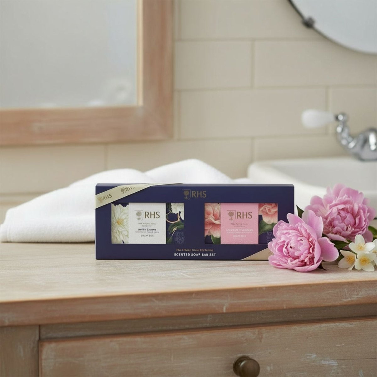 RHS The Flower Show Collection Soap Bar Set 2 x 200g - RUTHERFORD & Co