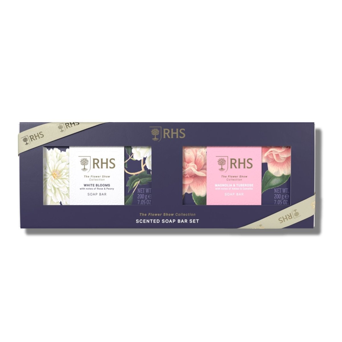 RHS The Flower Show Collection Soap Bar Set 2 x 200g - RUTHERFORD & Co