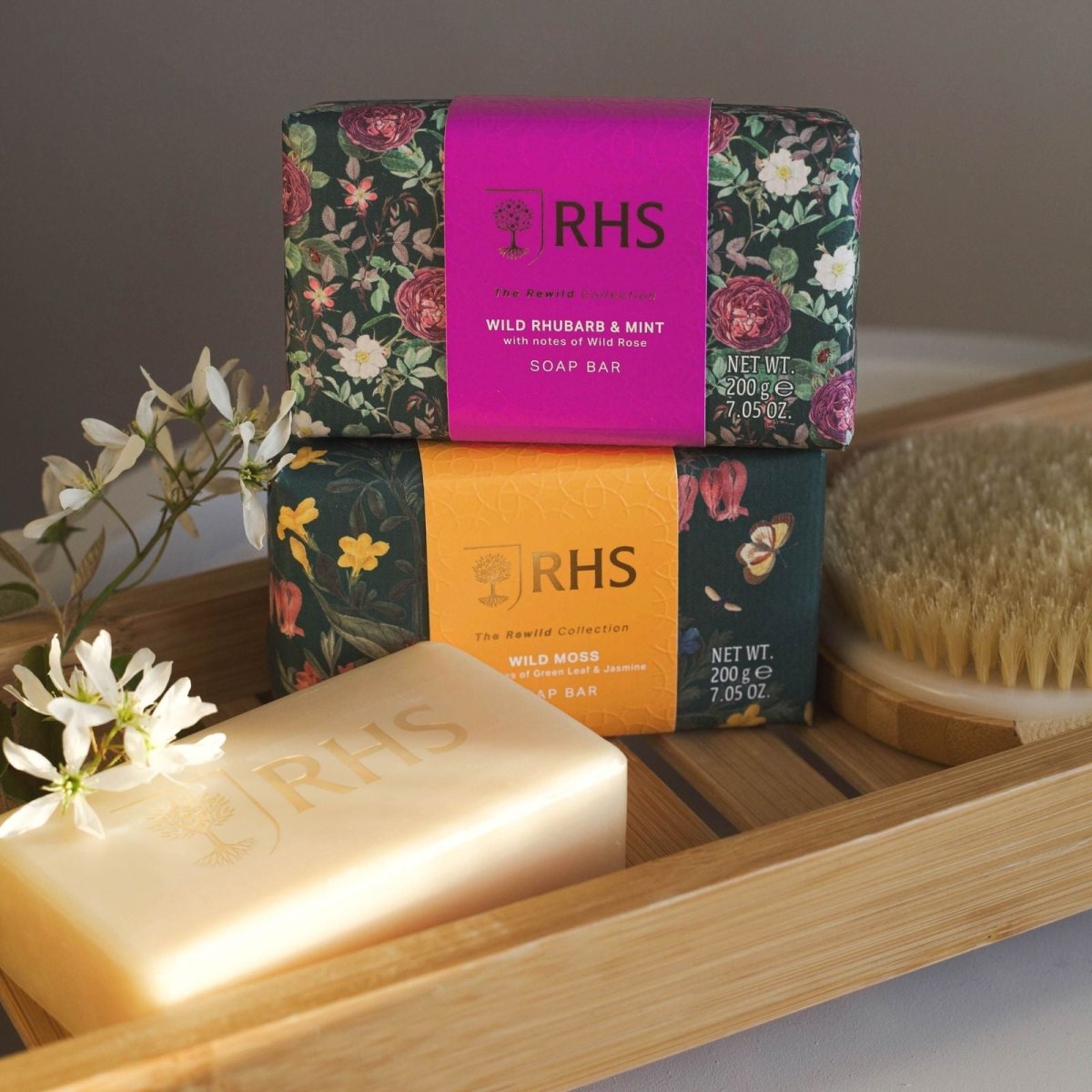 RHS The Rewild Collection Soap Bar Set 2 x 200g - RUTHERFORD & Co