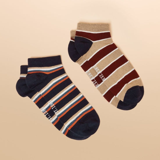 Rilla Navy 2 Pack Socks - RUTHERFORD & Co