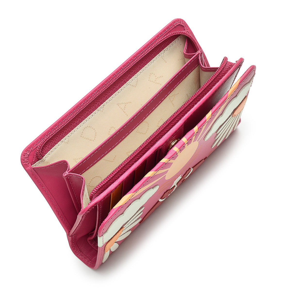 Rising Sun Coulis Medium Bifold Purse - RUTHERFORD & Co