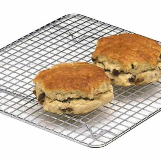 KitchenCraft Chrome Plated Square Cake Cooling Tray - RUTHERFORD & Co