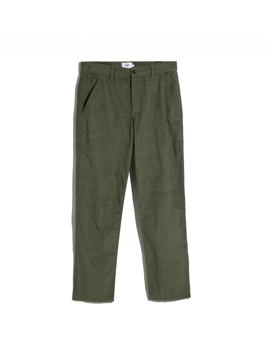 Roachman Regular Fit Cord Trousers In Rosemary - RUTHERFORD & Co