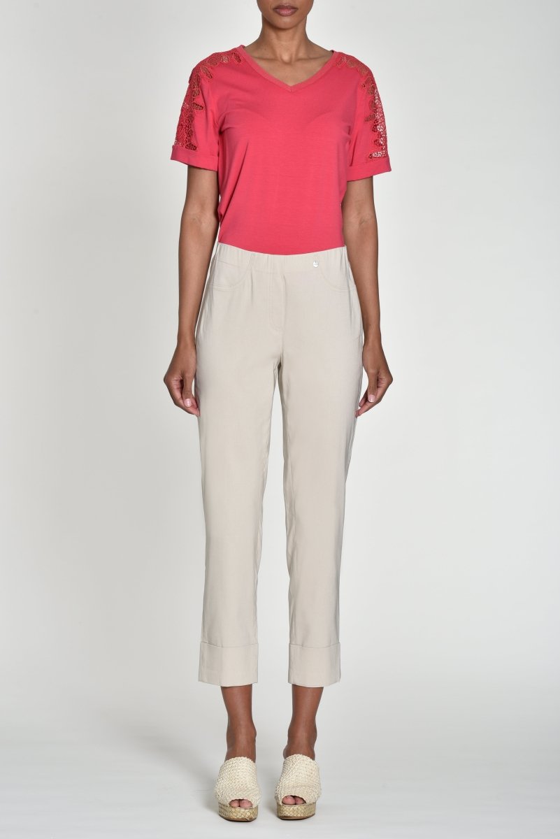 Robell Bella 09 68cm Trousers Beige - RUTHERFORD & Co