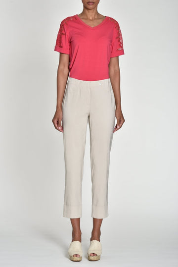 Robell Bella 09 68cm Trousers Beige - RUTHERFORD & Co