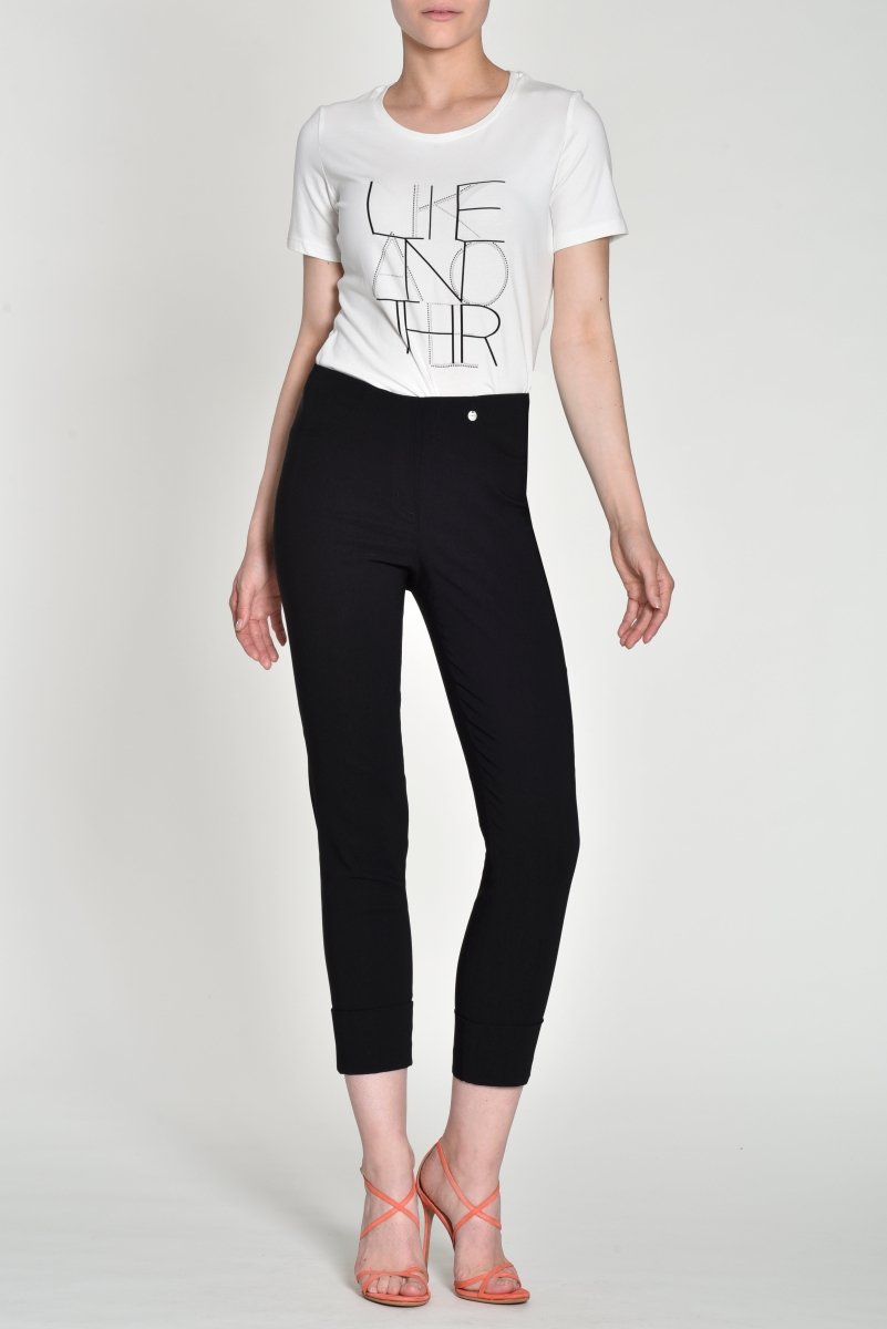 Robell Bella 09 68cm Trousers Black - RUTHERFORD & Co