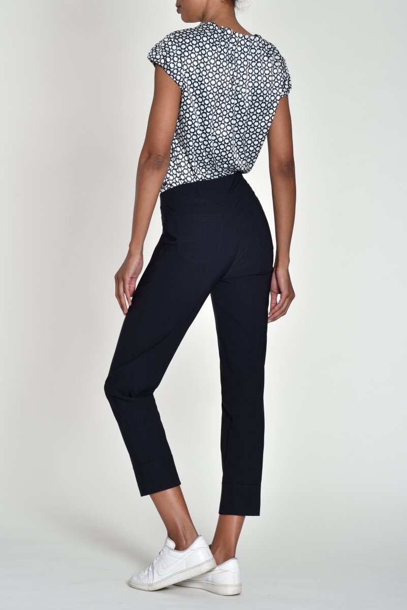 Robell Bella 09 68cm Trousers Navy - RUTHERFORD & Co