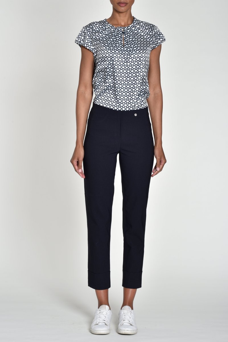 Robell Bella 09 68cm Trousers Navy - RUTHERFORD & Co