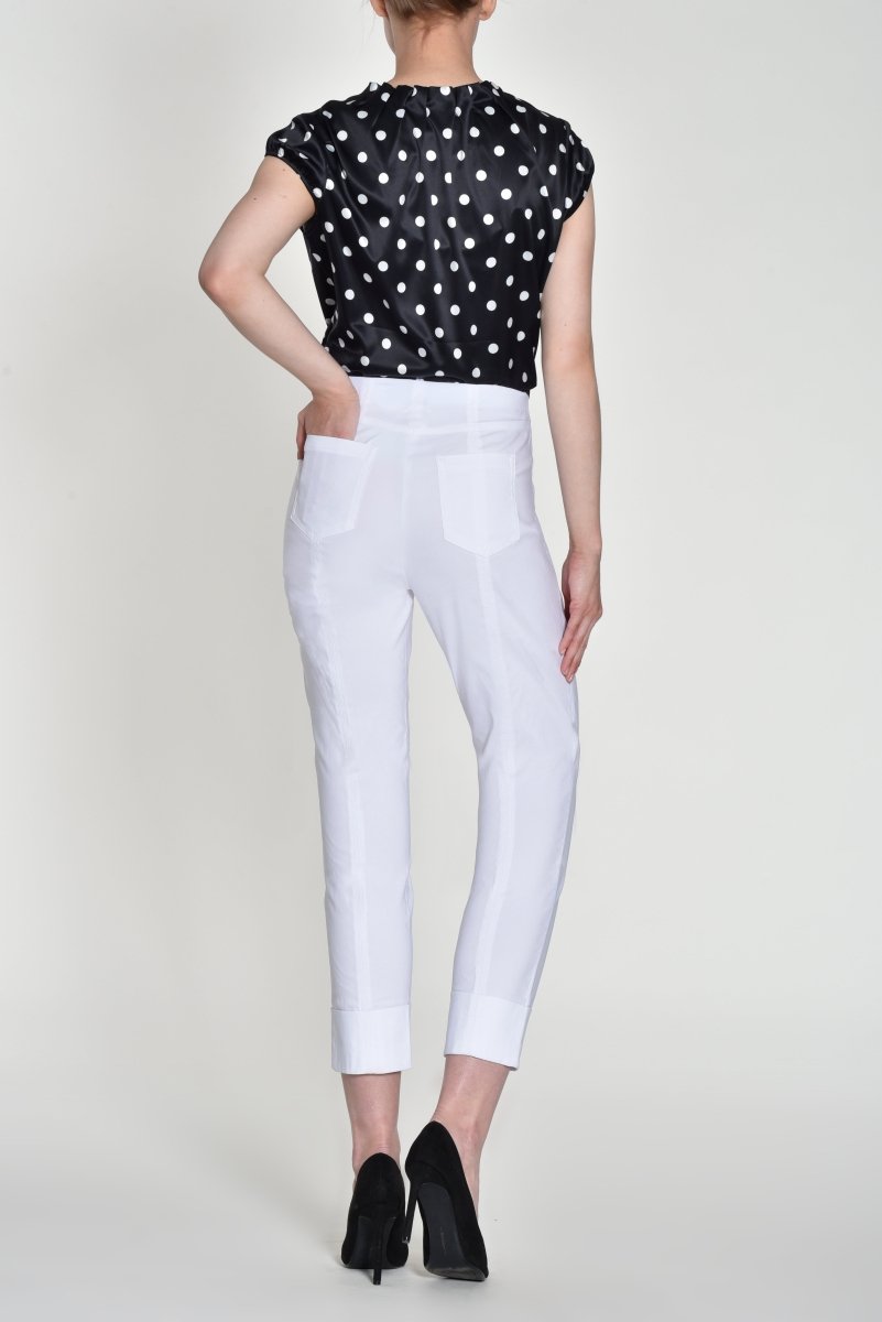 Robell Bella 09 68cm Trousers White - RUTHERFORD & Co
