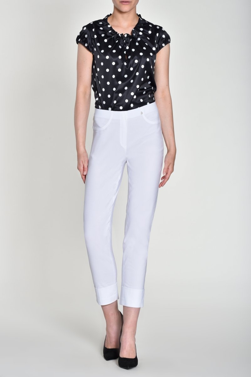 Robell Bella 09 68cm Trousers White - RUTHERFORD & Co