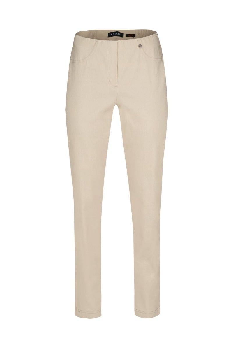 Robell Bella 73cm Trousers Beige - RUTHERFORD & Co
