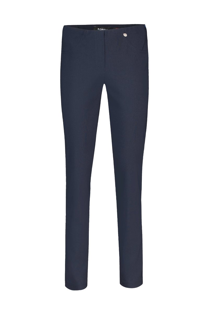 Robell Bella 73cm Trousers Navy - RUTHERFORD & Co