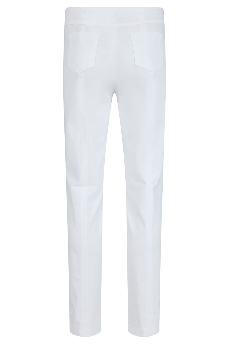 Robell Bella 73cm Trousers White - RUTHERFORD & Co