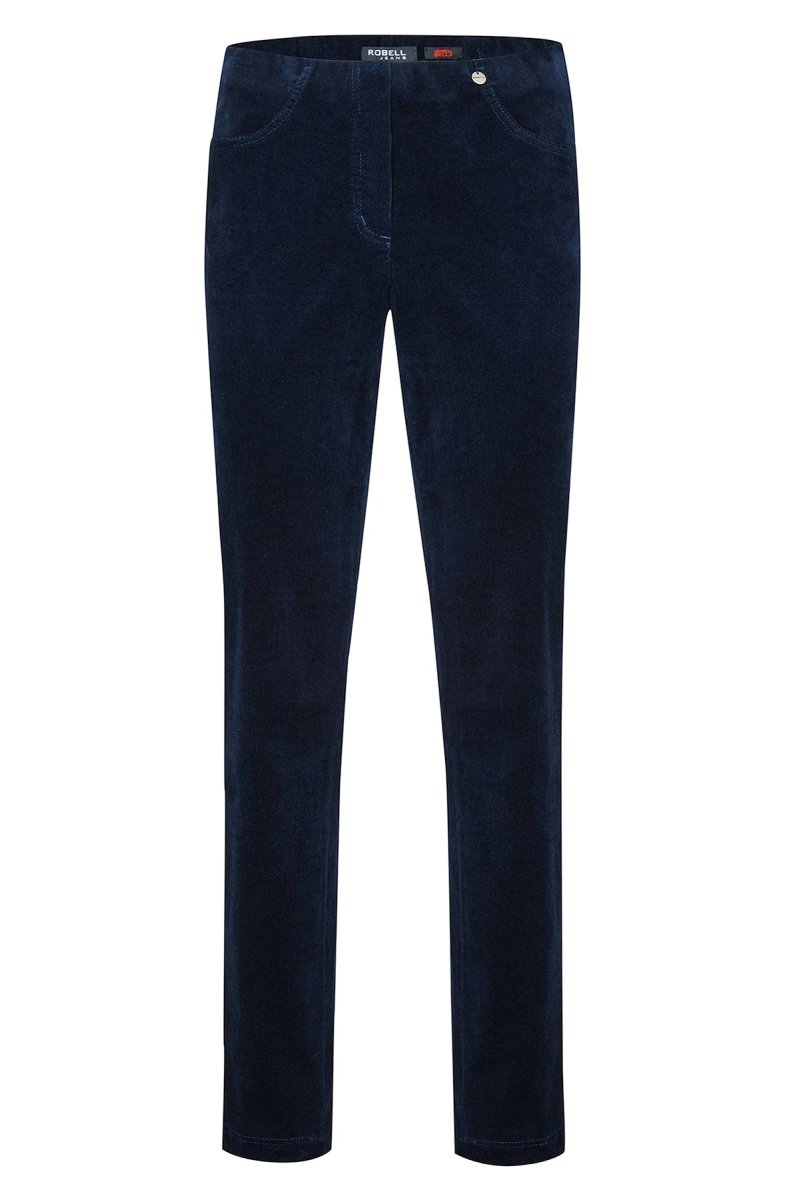 Robell Trousers Bella 73 cm - Navy - RUTHERFORD & Co