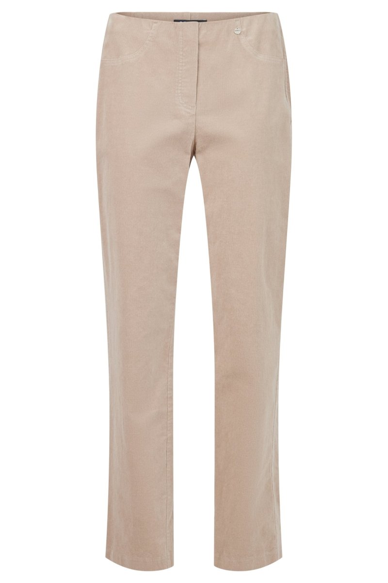 Robell Trousers Bella 78 cm - Beige - RUTHERFORD & Co