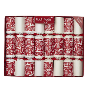 Robin Reed Scandinavian Stag Crackers (Pack of 8) - RUTHERFORD & Co