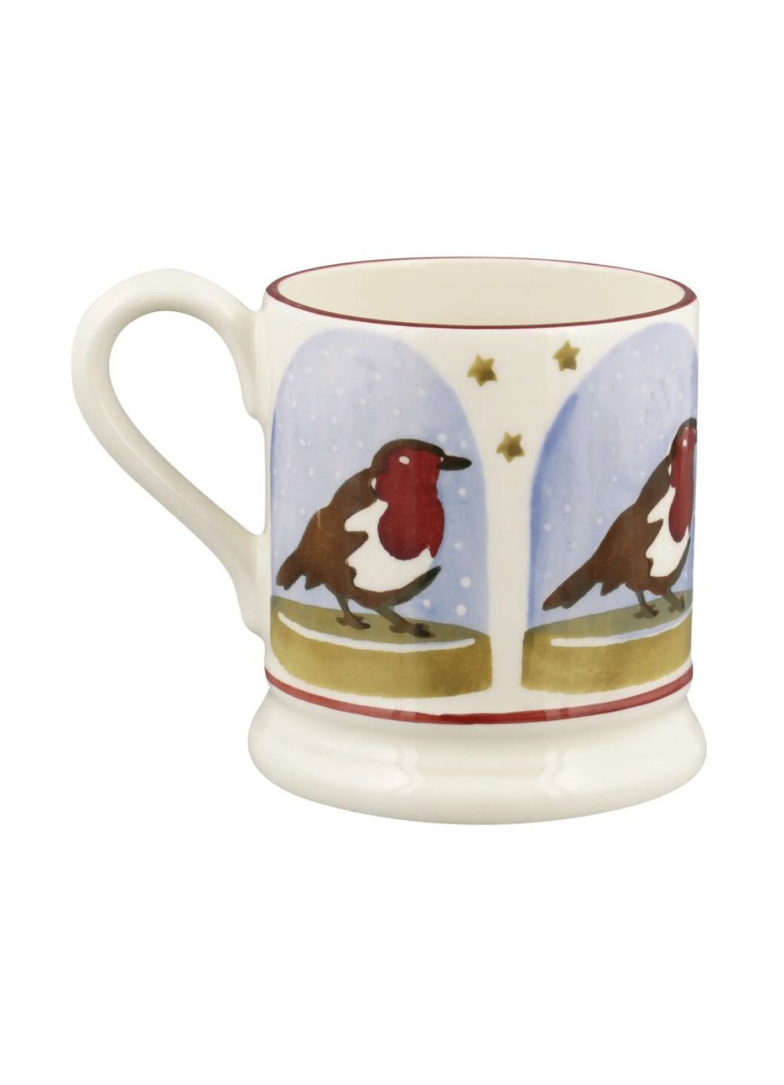 Robin Snow Globe 1/2 Pint Mug - RUTHERFORD & Co