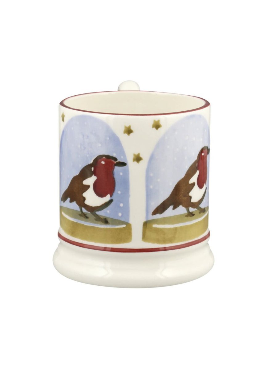 Robin Snow Globe 1/2 Pint Mug - RUTHERFORD & Co